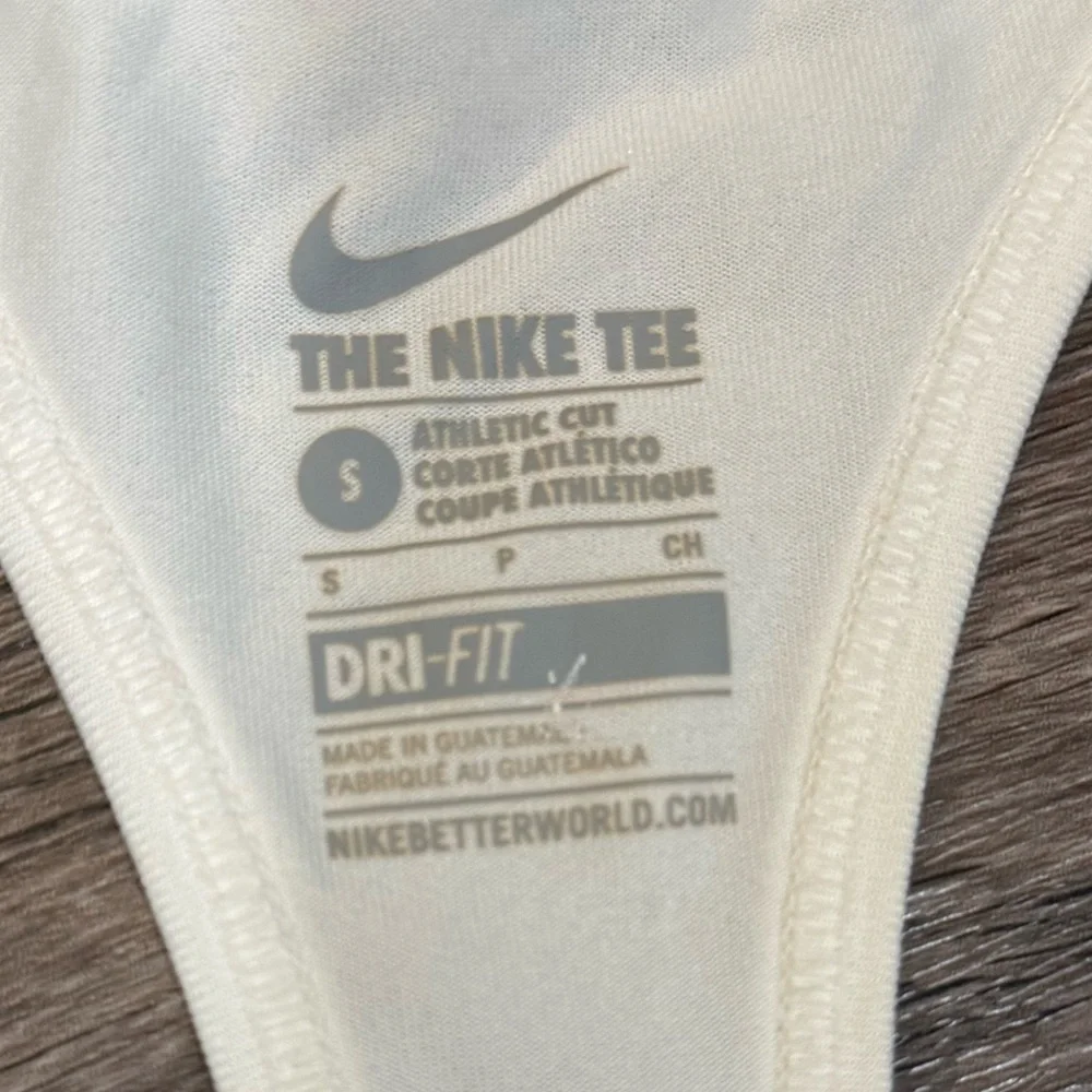 Nike White Tank Top with Pink and Black Graphic - Picture 5 of 8